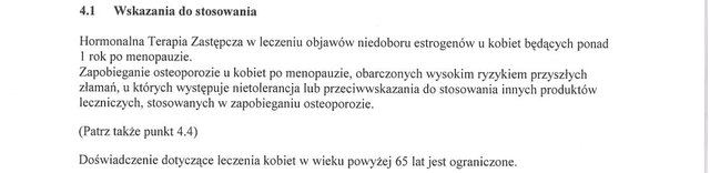 Wskazania wg ChPL
