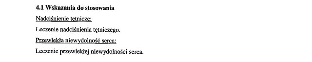 Wskazania wg ChPL