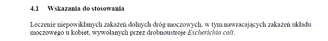 Wskazania wg ChPL