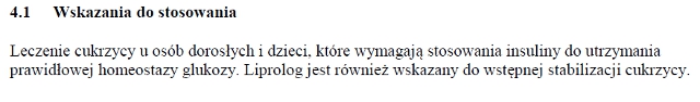 Wskazania wg ChPL