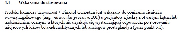 Wskazania wg ChPL